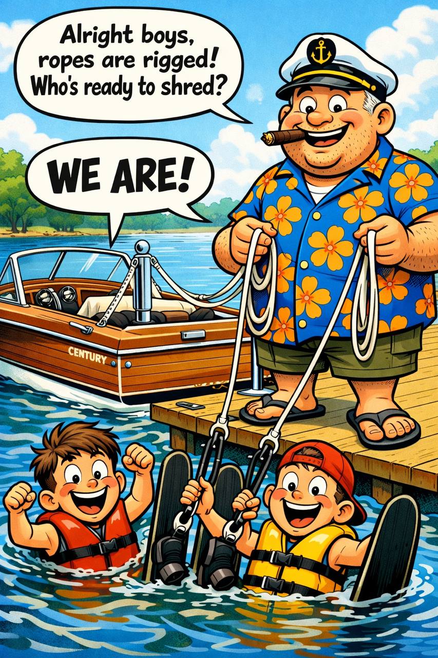 Panel 1: Ropes are rigged